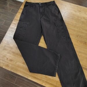 RSQ Mens Loose Cargo Utility Style Pants Black